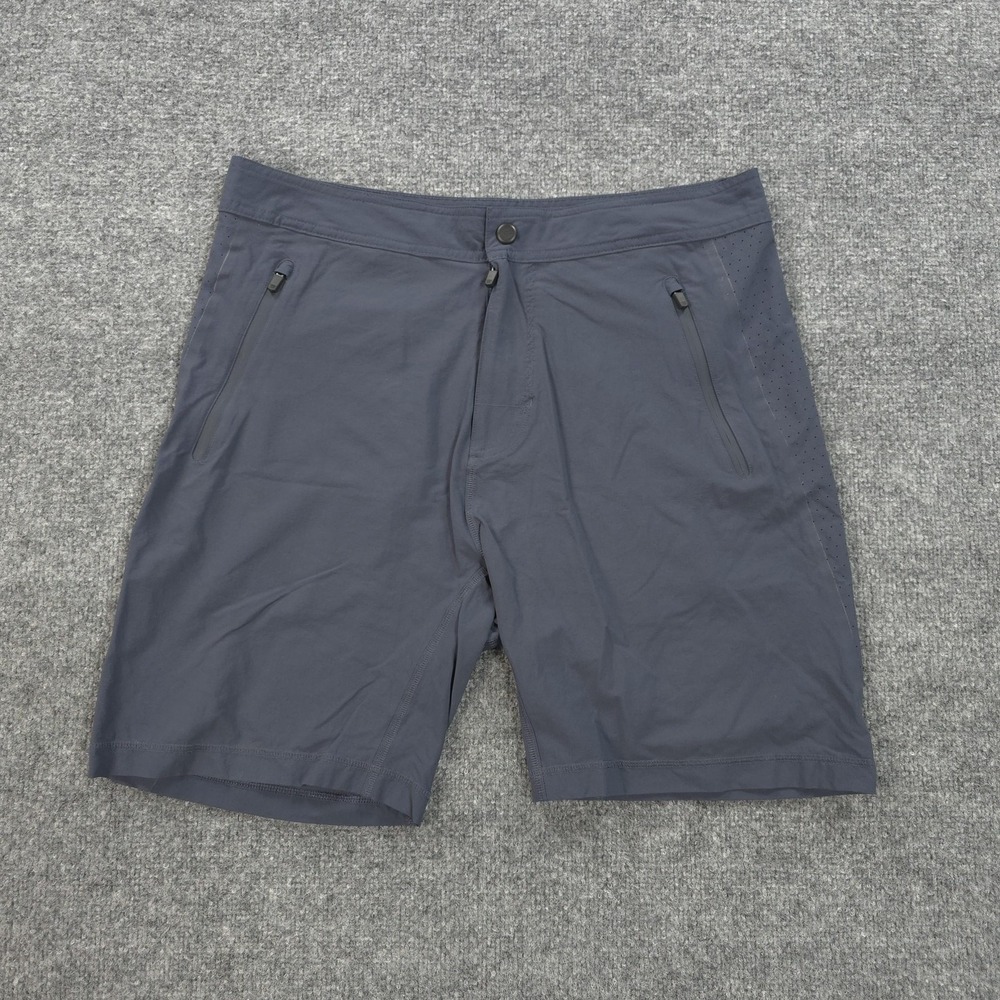 Mack Weldon Shorts Mens Medium Blue Radius Flex Stretch Run Gym Training Casual